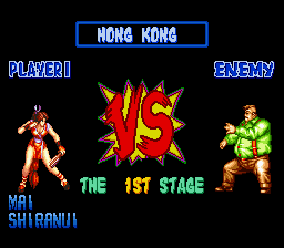 Fatal Fury Special (SNES) screenshot: First stage