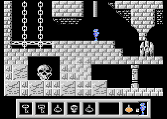 Deimos (Atari 8-bit) screenshot: Closed doors