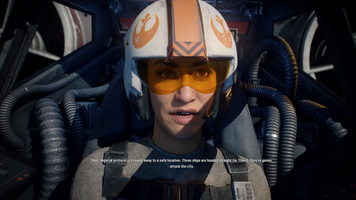 Star Wars: Battlefront II (Windows) screenshot: Once an elite imperial pilot, now a terrorist.