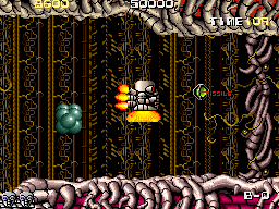 Atomic Robo-Kid (Arcade) screenshot: A Power-Up.