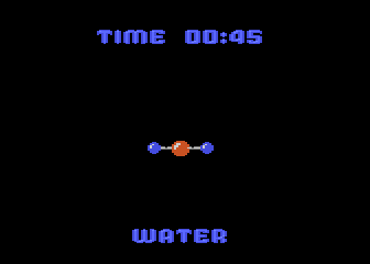 Microx (Atari 8-bit) screenshot: Time to finish the level