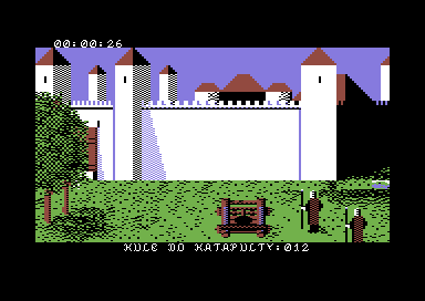 Władca (Commodore 64) screenshot: Conquering the castle