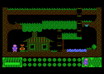 Tarkus and the Orbs of Doom (Atari 8-bit) screenshot: Level E