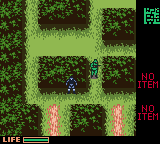 Metal Gear Solid (Game Boy Color) screenshot: Soldier doesn't know... die!