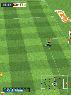 Real Soccer 2008 3D (J2ME) screenshot: Goal kick