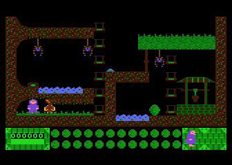 Tarkus and the Orbs of Doom (Atari 8-bit) screenshot: Level G