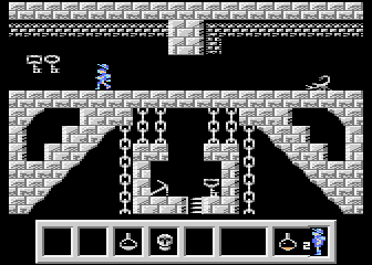 Deimos (Atari 8-bit) screenshot: Two keys