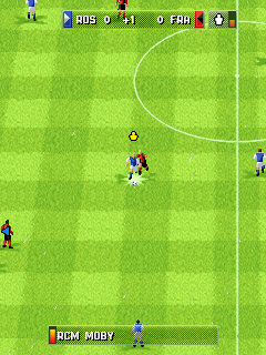 FIFA 12 (J2ME) screenshot: Virtual Pro - Player in control