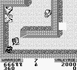 Gauntlet II (Game Boy) screenshot: Enter into labyrinth