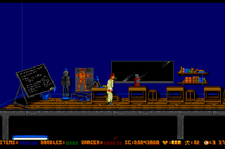 Cool World (Amiga) screenshot: A classroom in the school.