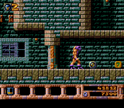 Gods (SNES) screenshot: Summoning the Shopkeeper