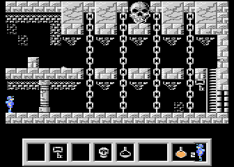 Deimos (Atari 8-bit) screenshot: Chain traps
