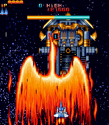 Air Attack (Arcade) screenshot: Phoenix power is required