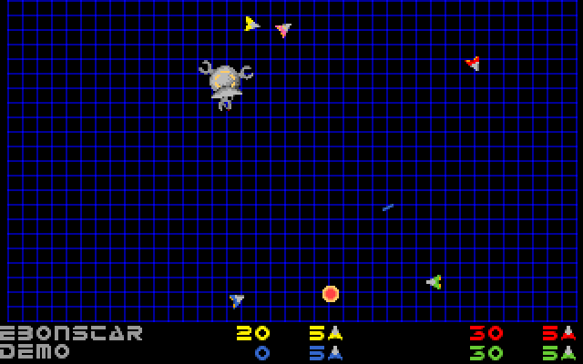 Ebonstar (Amiga) screenshot: Demo Running