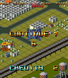 Air Attack (Arcade) screenshot: Continue?