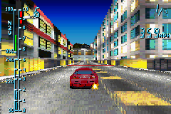 Need for Speed: Underground (Game Boy Advance) screenshot: A little more and the finish line is all yours!