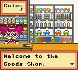 Lil' Monster (Game Boy Color) screenshot: Shop