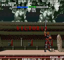 Hippodrome (Arcade) screenshot: Victory!