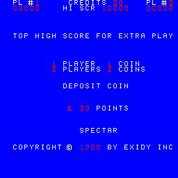 Spectar (Arcade) screenshot: Title screen