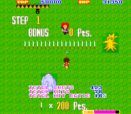 Ninja Princess (Arcade) screenshot: Stats