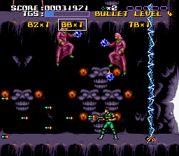 Time Slip (SNES) screenshot: Two flying mages