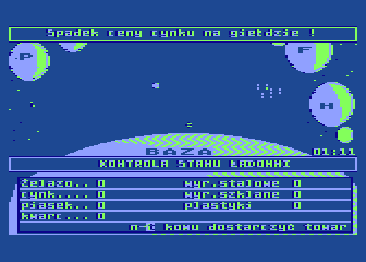 Constellation (Atari 8-bit) screenshot: Cargo