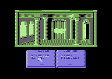 Klątwa (Commodore 64) screenshot: Using spell