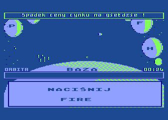 Constellation (Atari 8-bit) screenshot: Game start up