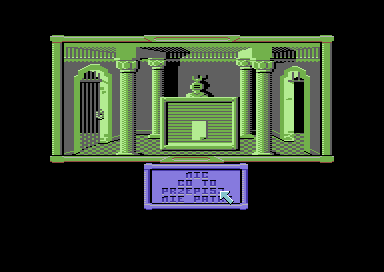 Klątwa (Commodore 64) screenshot: Save a spell