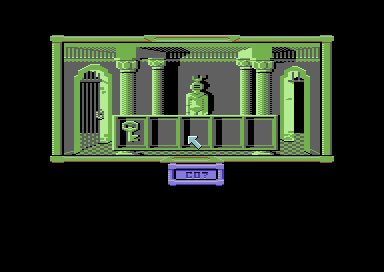 Klątwa (Commodore 64) screenshot: Inventory screen