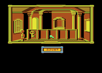 Klątwa (Atari 8-bit) screenshot: Inventory screen