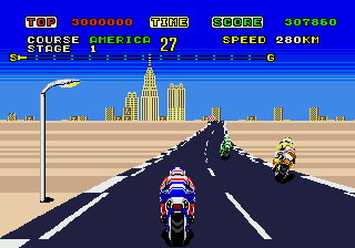 Super Hang-On (Genesis) screenshot: Opponents