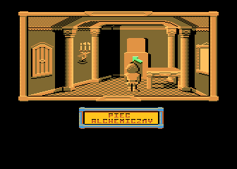 Klątwa (Atari 8-bit) screenshot: Alchemical oven