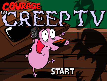 Cartoon Networks online game from the early 2000s, Courage the