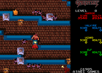 Gauntlet (Arcade) screenshot: Level 8