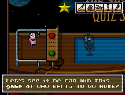 Courage In Creep TV (Browser) screenshot: WHO WANTS TO GO HOME?