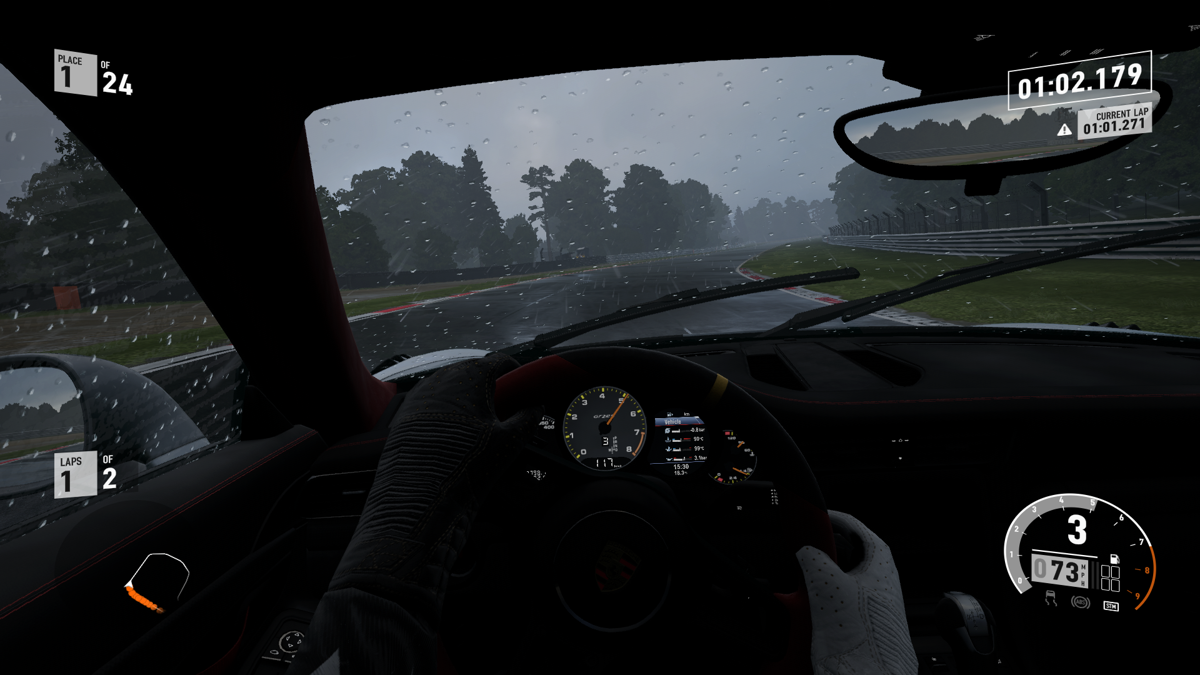 Forza Motorsport 7 (Xbox One) screenshot: I like racing in the rain.