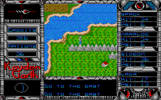 Kayden Garth (Atari ST) screenshot: Being chased by a monster