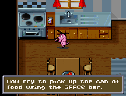 Courage In Creep TV (Browser) screenshot: The game offers a tutorial.