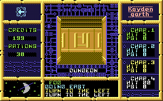 Kayden Garth (Commodore 64) screenshot: Inside a dungeon