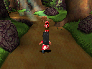 Disney's Lilo & Stitch: Trouble in Paradise (PlayStation) screenshot: Koa Wood level.