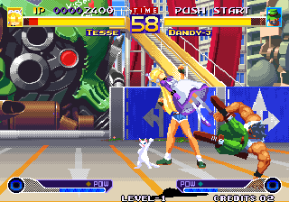 Waku Waku 7 (Arcade) screenshot: Nice kick