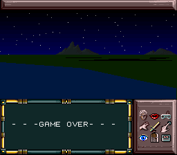 Drakkhen (SNES) screenshot: Game Over