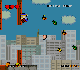Super Bonk (SNES) screenshot: Mini bonk