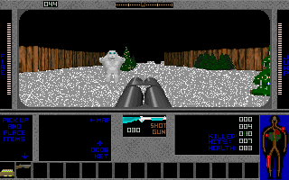 Deer Napped (DOS) screenshot: Snowman