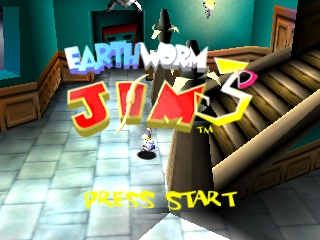 Earthworm Jim 3D (Nintendo 64) screenshot: Title screen