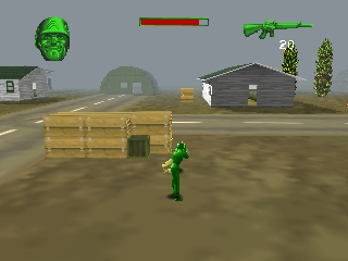 Army Men: Sarge's Heroes (Nintendo 64) screenshot: Die, bastard!