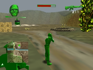 Army Men: Sarge's Heroes (Nintendo 64) screenshot: Go to helicopter