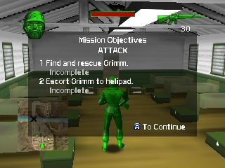 Army Men: Sarge's Heroes (Nintendo 64) screenshot: Briefing