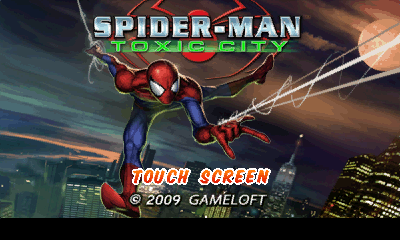 Spider-Man: Toxic City HD (Windows Mobile) screenshot: Title screen